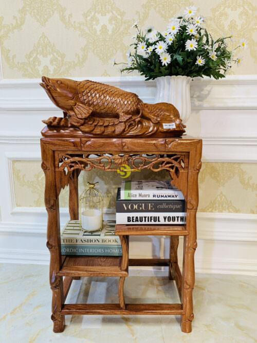 Cá chép vượt long môn gỗ hương Lvcc02 - Hình ảnh 5