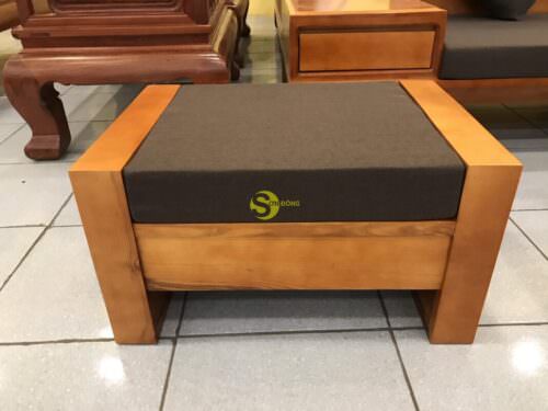 Bộ sofa nệm tay hộp thời thượng gỗ sồi nga 5 món SFG057 - Hình ảnh 7