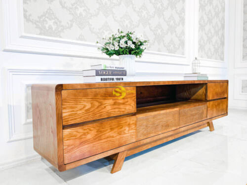 Tủ tivi hiện đại sang trọng gỗ sồi - TTV9047 - Hình ảnh 4