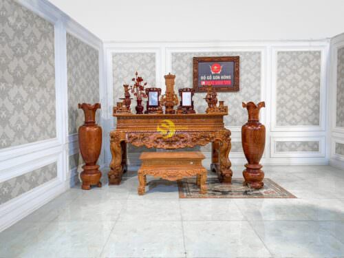 Combo phòng thờ tứ linh truyền thống đẹp - Ảnh 12