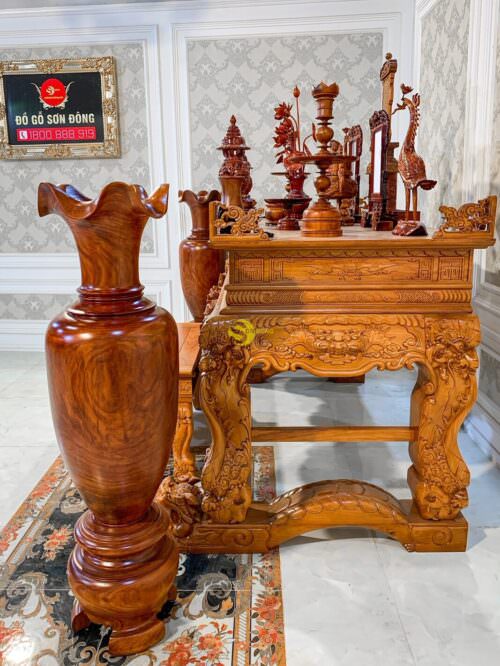 Combo phòng thờ tứ linh truyền thống đẹp - Ảnh 9