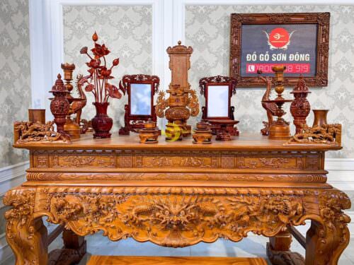 Combo phòng thờ tứ linh truyền thống đẹp - Ảnh 5