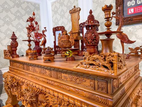 Combo phòng thờ tứ linh truyền thống đẹp - Ảnh 4