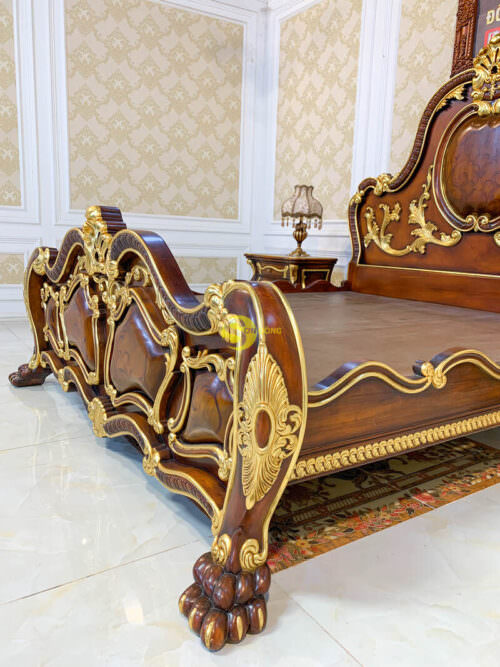 Combo phòng ngủ cổ điển dát vàng Noble - Hình ảnh 4