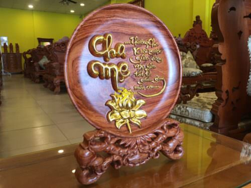 Đĩa cha mẹ gõ hương dát vàng  - DCMA30 - Hình ảnh 5