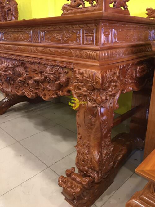 Sập thờ tứ linh gõ đỏ chân 24 VIP - SD214 - Ảnh 5