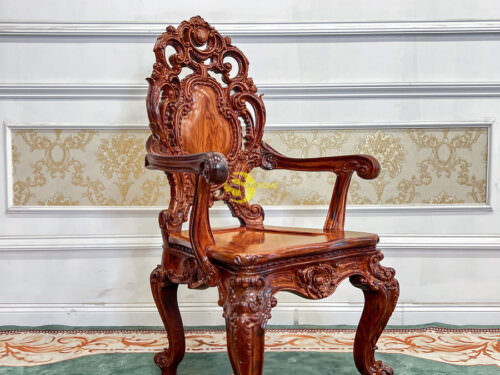 Ghế chủ tọa hoàng gia Minerva gỗ cẩm lai Việt Nam GA489A