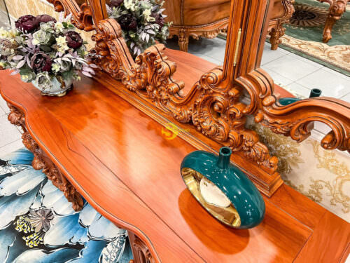 Bàn trang điểm hoàng gia gỗ gõ đỏ - BP029