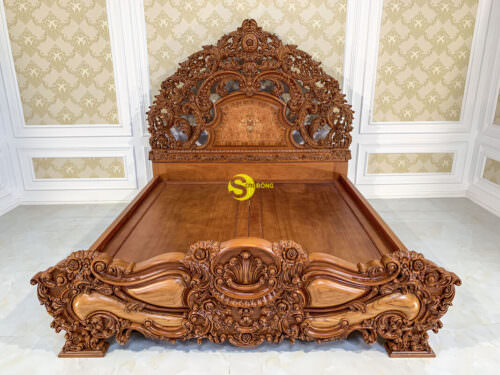 Giường ngủ cổ điển hoàng gia luxury GN011A