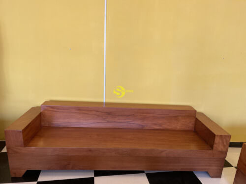 Bộ sofa gỗ gõ đỏ kiểu Nhật hiện đại 6 món BBG4312 - Hình ảnh 9