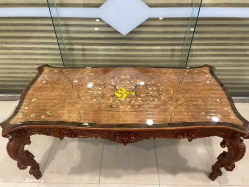 Bàn ăn hoàng gia gỗ gõ đỏ cao cấp - BA231