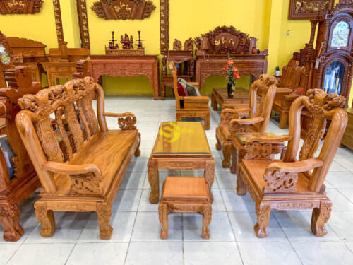 Bộ bàn ghế gỗ cao cấp