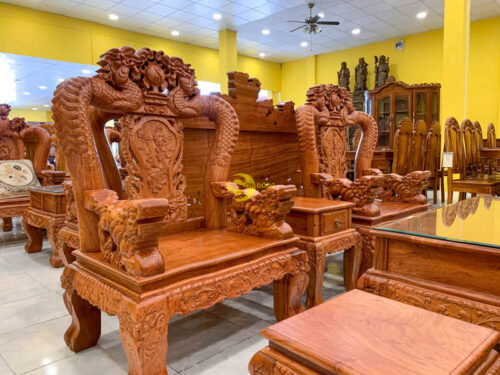 Bộ bàn ghế gỗ cao cấp