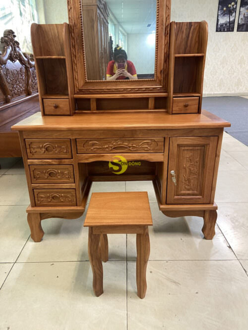 Bàn phấn gõ đỏ mẫu mới - BP013 - Hình ảnh 14