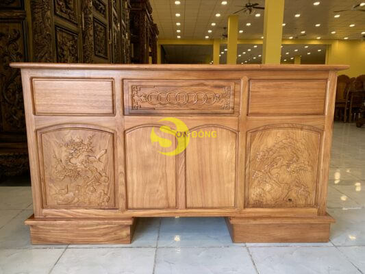 Bàn Làm Việc Gõ Đỏ 1m2 - BLV127 16 ban lam viec blv127 1