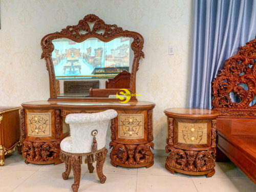 Bàn Phấn Cổ Điển Royal Châu Âu Siêu Vip BP308