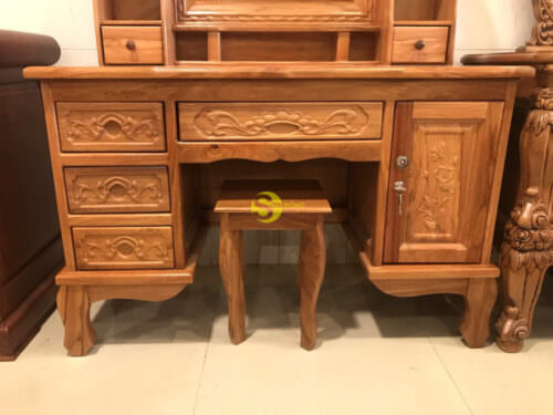 Bàn phấn gõ đỏ mẫu mới - BP013 - Hình ảnh 2