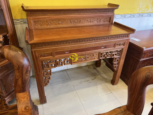 Bàn Thờ Chung Cư Nhị Cấp Hoa Sen 1m53 - SD535A - Hình ảnh 5