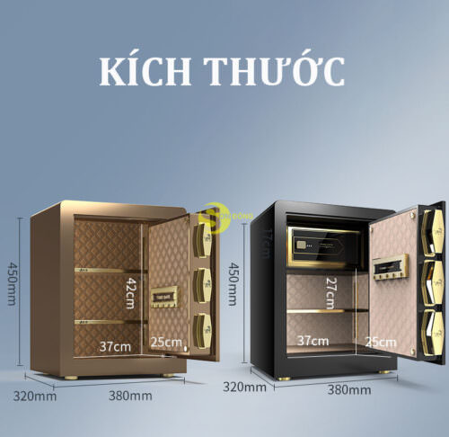 Tab Két Sắt Mini hiện đại khóa vân tay - mật khẩu, cảm biến điều khiển wifi từ xa CN-KS02 - Ảnh 6
