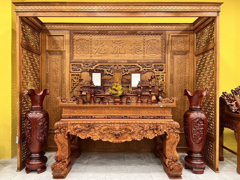 Top 50 mẫu lục bình gỗ trang trí phòng khách đẹp nhất