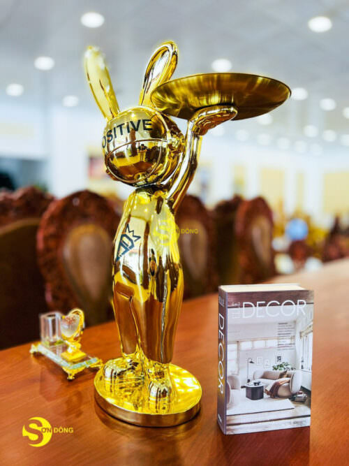 Thỏ BEARBRICK Mạ Vàng DC105 Siêu Đẹp
