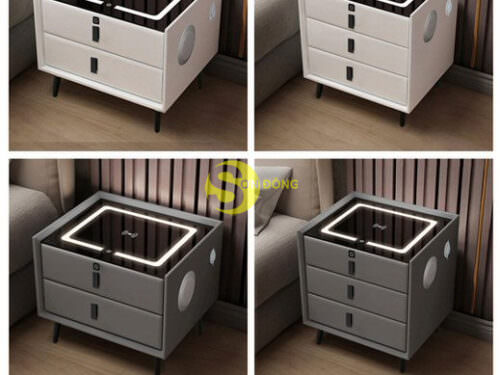 Tủ đầu giường đa năng khóa vân tay CN-TDG04