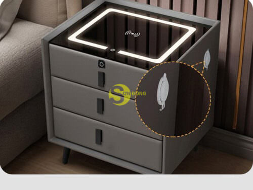 Tủ đầu giường đa năng khóa vân tay CN-TDG04