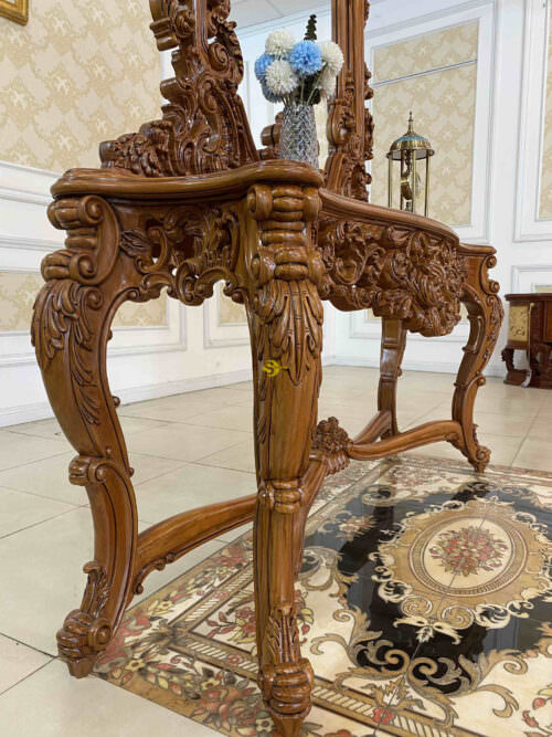 Bàn trang trí specchiere e consoll gõ đỏ BTT232 - Hình ảnh 3