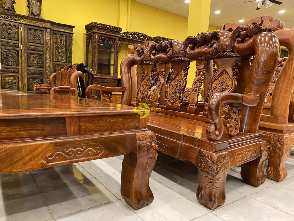 Bo ban ghe go huong dao van tuyen 9