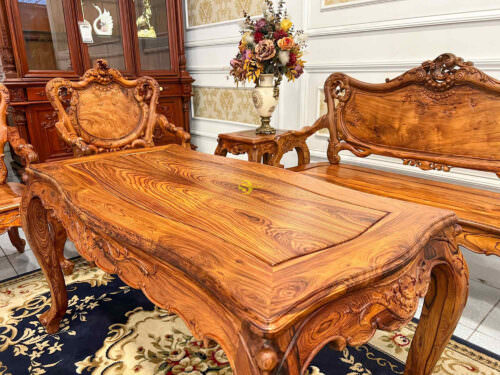 Bộ bàn ghế louis cẩm lai xin 8 món BBG315 - Ảnh 9