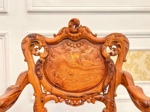 Bộ bàn ghế louis cẩm lai xin 8 món BBG315 - Ảnh 10
