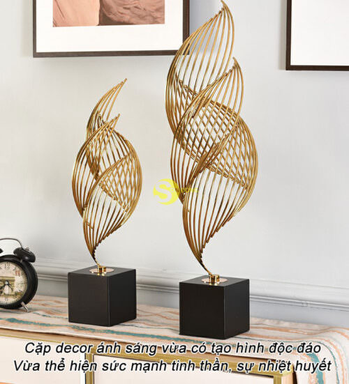 Bộ decor ánh sáng đá cẩm thạch độc đáo, thiết kế sang trọng phong cách Bắc Âu trưng bày phòng khách ấn tượng DCAS01 - Hình ảnh 6