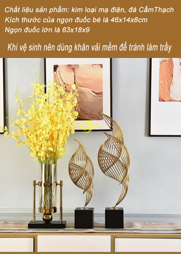 Bo decor anh sang da cam thach doc dao 8