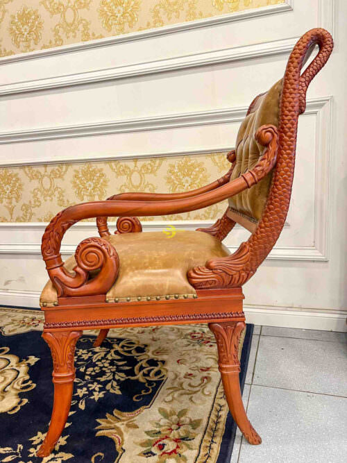 Ghế ăn SATUNIA gỗ beech tay chủ GA601 - Hình ảnh 2