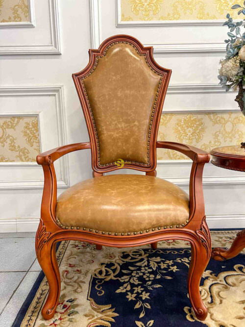 Ghế ăn louvre gỗ beech tay chủ GA605 - Ảnh 7