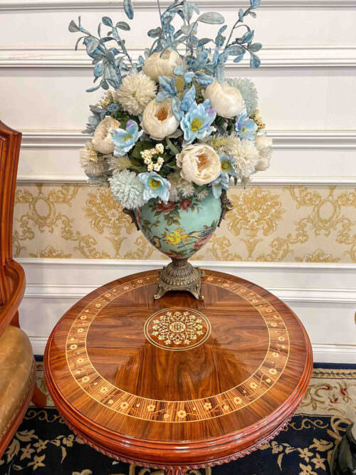 Ghế ăn louvre gỗ beech tay chủ GA605 - Ảnh 2