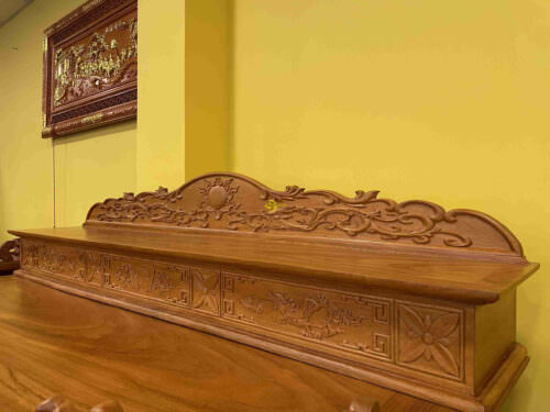 Bục thờ nhị cấp gõ đỏ BTNC197 - Ảnh 5