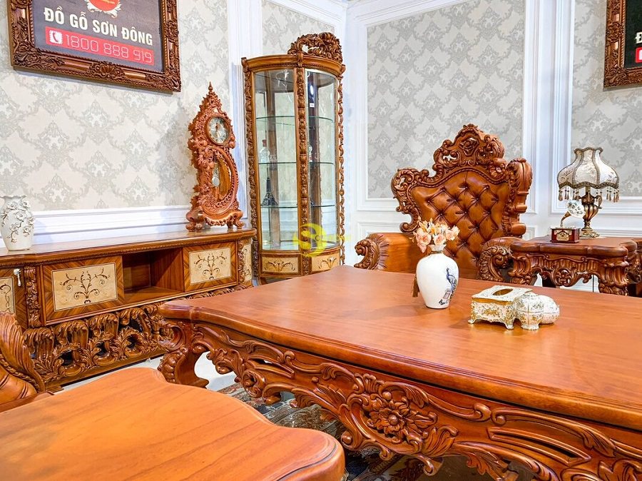Choáng ngợp bộ bàn ghế hoàng gia làm từ gỗ quý hiếm 4 Chất liệu gỗ cao cấp quý hiếm