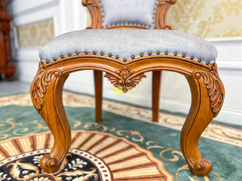 Ghế ăn amalfi gỗ gõ đỏ bọc vải cao cấp GA511
