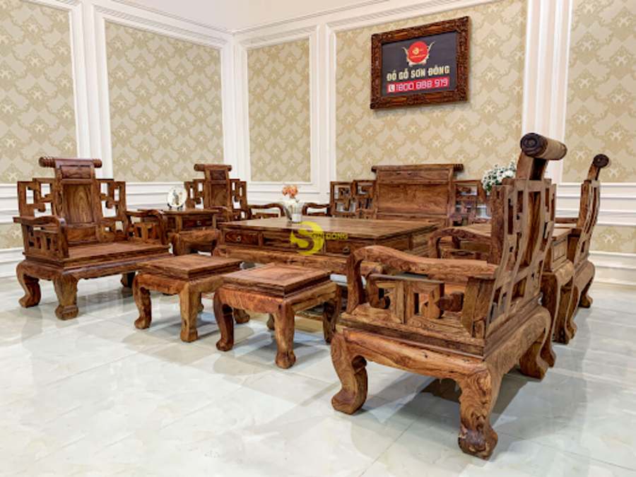 Bộ bàn ghế nội thất gỗ sang trọng