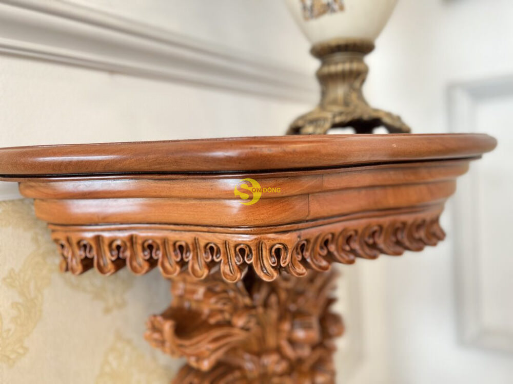 Kệ trang trí gõ đỏ specchiere e consoll KTT21 21 ke trang tri go do ktt21 1