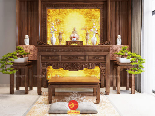 Phòng thờ sang trọng hiện đại