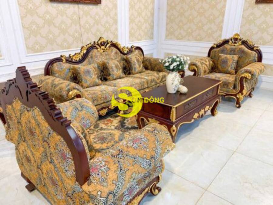 Ghế sofa vải cao cấp cổ điển