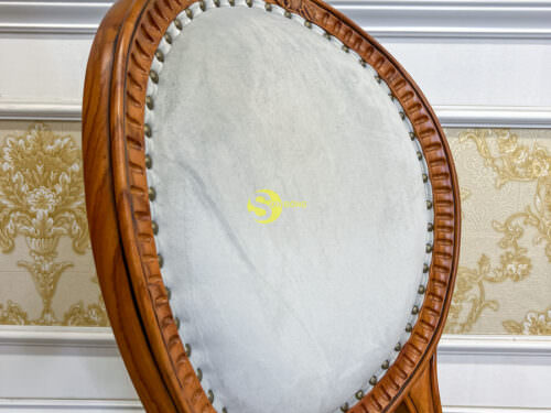 Ghế ăn Seriena Louis Hoàng Gia gõ đỏ bọc nệm - GA532 8 Ghế ăn Seriena Louis Hoàng Gia gõ đỏ bọc nệm