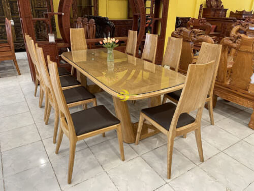 Bộ bán ghế hiện đại gỗ sồi cao cấp BBA70110