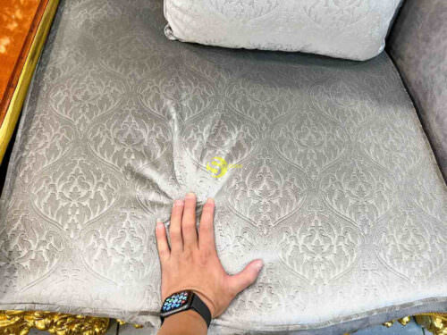 Bộ sofa hoàng gia bọc vải 8 món dát vàng Full siêu VIP SF66