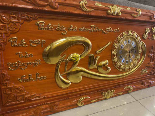 Tranh dát vàng chữ phúc T1847