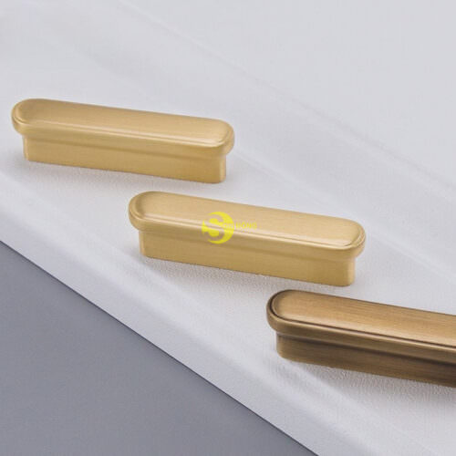 Tay nắm ngăn kéo tủ bằng đồng hiện đại tối giản T2938