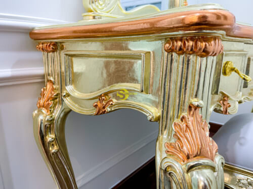 Bàn phấn cổ điển hoàng gia gỗ beech BP030