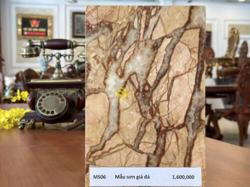Mẫu sơn giả đá cẩm thạch sang trọng MS06